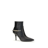 Black Calf Leather Bos Taurus Ankle Boots